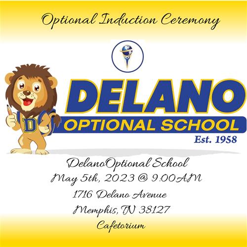 Optional Induction Ceremony will take place May 5th at 9AM